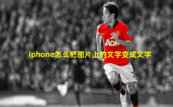 iphone怎么把图片上的文字变成文字