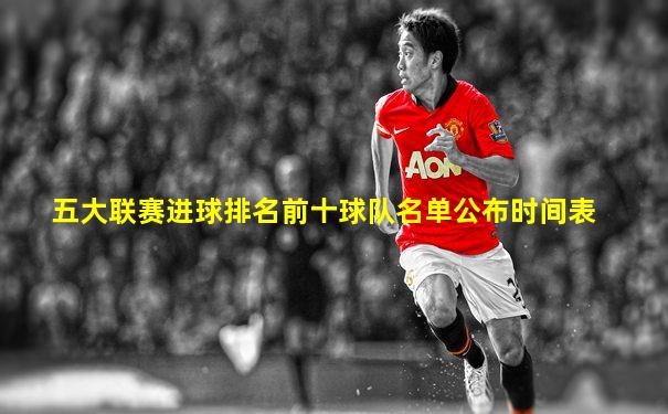 五大联赛进球排名前十球队名单公布时间表