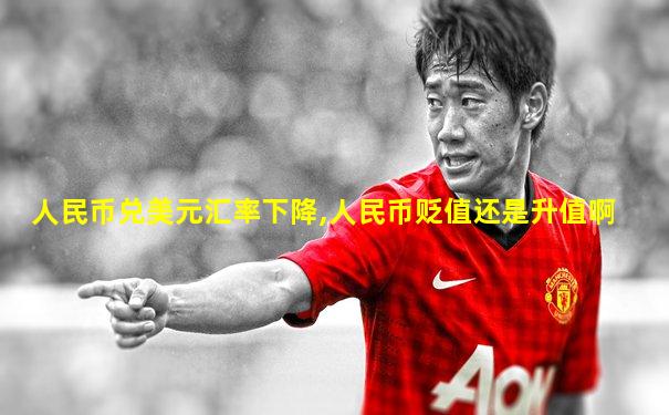 人民币兑美元汇率下降,人民币贬值还是升值啊