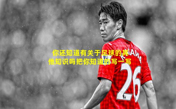 你还知道有关于足球的其他知识吗把你知道的写一写