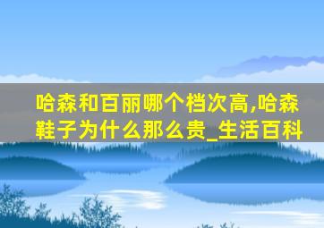 哈森和百丽哪个档次高,哈森鞋子为什么那么贵_生活百科