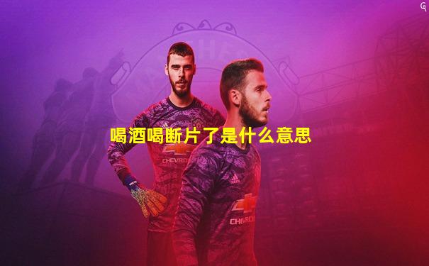喝酒喝断片了是什么意思