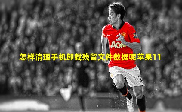 怎样清理手机卸载残留文件数据呢苹果11