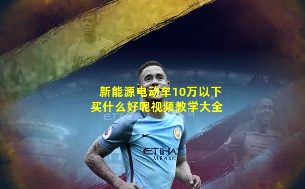 新能源电动车10万以下买什么好呢视频教学大全