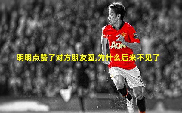 明明点赞了对方朋友圈,为什么后来不见了