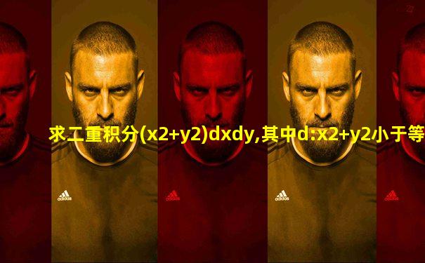求二重积分(x2+y2)dxdy,其中d:x2+y2小于等于4