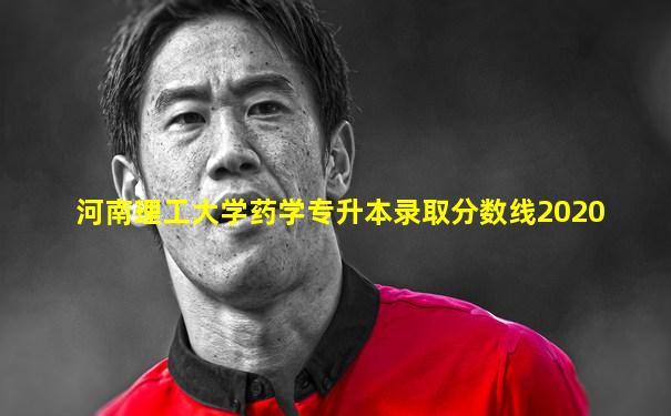 河南理工大学药学专升本录取分数线2020