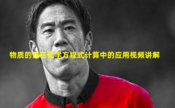 物质的量在化学方程式计算中的应用视频讲解