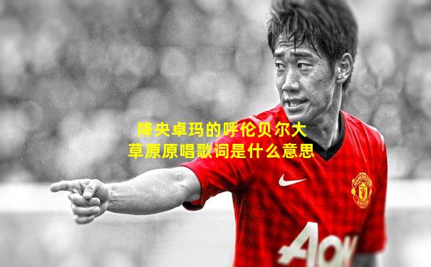 降央卓玛的呼伦贝尔大草原原唱歌词是什么意思