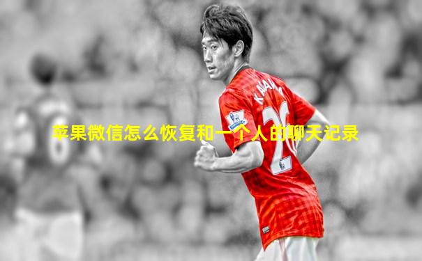 苹果微信怎么恢复和一个人的聊天记录